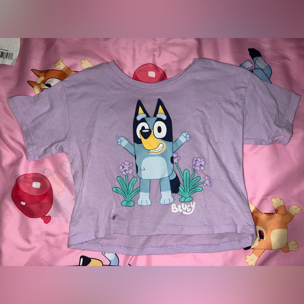 Disney Bluey girls crop top size 6/7
